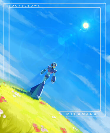 X goes on a stroll in a green grass field- blud deserves that break